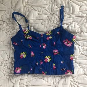 Floral print crop top